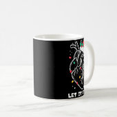 Let It Flow Anatomy Heart Santa Xmas Kaffeetasse (VorderseiteRechts)