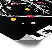 Let It Flow Anatomy Heart Santa Xmas  Poster (Ecke)