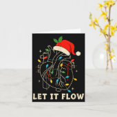 Let It Flow Funny Anatomical Heart Christmas, Medi Karte (Gelbe Blume)