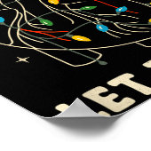 Let It Flow Funny Anatomical Heart Christmas, Medi Poster (Ecke)