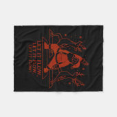 Let It Flow Yoga Santa, Funny Christmas Yoga Fleecedecke (Vorderseite (Horizontal))