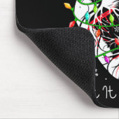 Let It Flowing Xmas Anatomy Santa Heart Part Cardi Mousepad (Ecke)