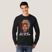 Let It Fro Afrocentric Black Pride Afro Hair T-Shirt (Vorne ganz)