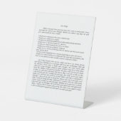 Let it go Desk art Sockelschild (Vorderseite)