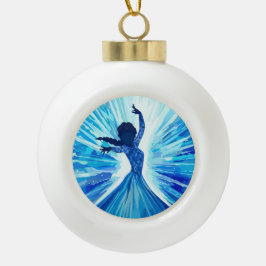 Let It Go Keramik Kugel-Ornament