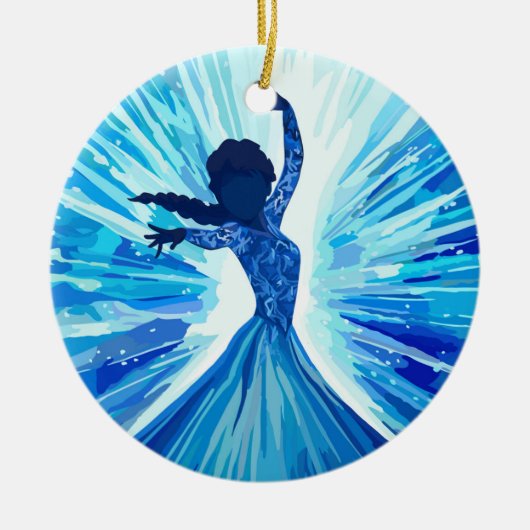 Let It Go Keramik Ornament (Vorne)