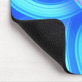 Let It Go Mouse Pad – Blue Swirl Motivational Desk Mousepad (Ecke)