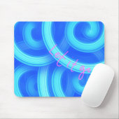 Let It Go Mouse Pad – Blue Swirl Motivational Desk Mousepad (Mit Mouse)
