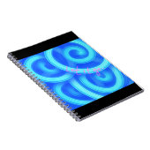 Let It Go Notebook – Royal Blue Swirl Aesthetic Jo Notizblock (Rechte Seite)