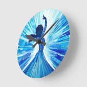 Let It Go Runde Wanduhr (Winkel)