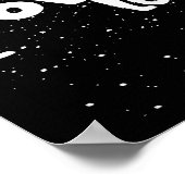 Let It Howl Snow Funny Pun Winter Siberian Husky C Poster (Ecke)