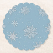 Let it Snow Blue Untersetzer (Vorderseite)