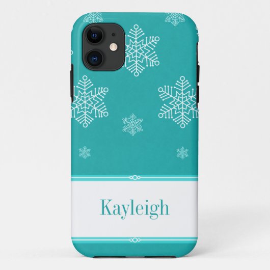 Let it Snow BT iPhone 5 Fall, Aqua Case-Mate iPhone Hülle (Rückseite)