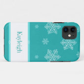 Let it Snow BT iPhone 5 Fall, Aqua Case-Mate iPhone Hülle (Rückseite (Horizontal))