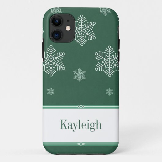 Let it Snow BT iPhone 5 Fall, Green Case-Mate iPhone Hülle (Rückseite)