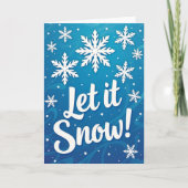 Let It Snow Card Karte (Vorderseite)