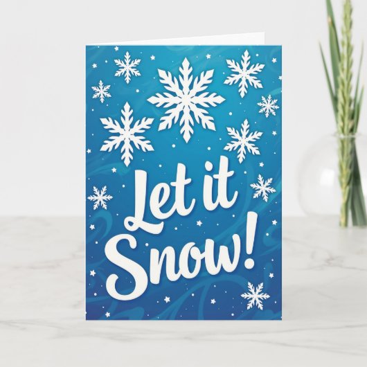Let It Snow Card Karte (Vorderseite)