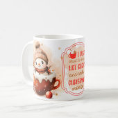 Let It Snow! | Cheerful Snowman Winter Wonderland  Kaffeetasse (Vorderseite Links)