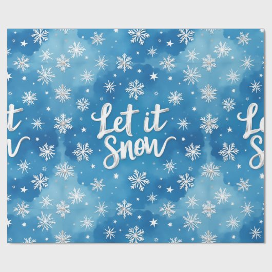  Let It Snow, Christmas, Author Natasha Us   Geschenkpapier (Flach)
