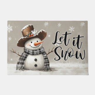 Let It Snow Christmas Doormat – Festive Welcome Ma Fußmatte