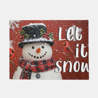 Let It Snow Christmas Doormat – Festive Welcome Ma Fußmatte