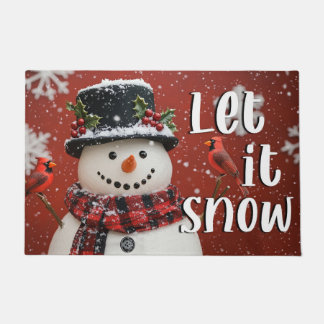 Let It Snow Christmas Doormat – Festive Welcome Ma Fußmatte