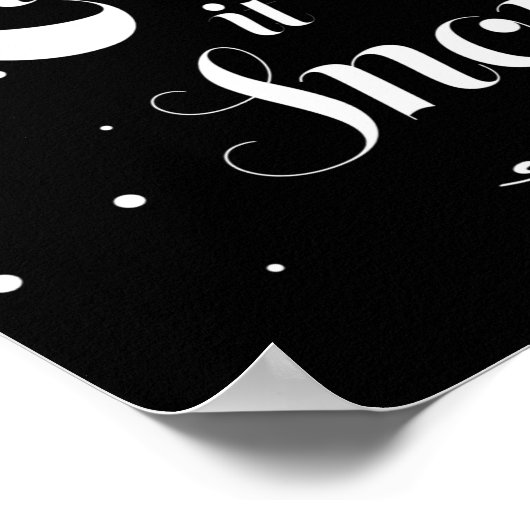 Let It Snow Christmas Holiday Cool Toddler T Shirt Poster (Ecke)