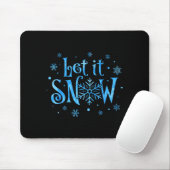 Let It Snow Christmas Snowflakes Men Women Family Mousepad (Mit Mouse)