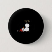 Let It Snow Christmas Snowman Snowflakes Xmas Holi Button (Vorderseite)
