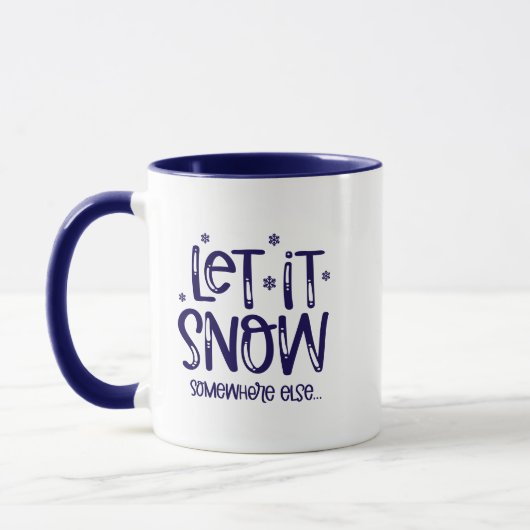 Let it Snow Coffee Mug Tasse (Links)