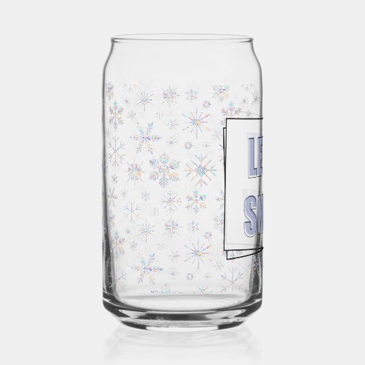 Let It Snow Dosenglas (Vorderseite)