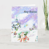 Let It Snow Feiertagskarte (Vorderseite)