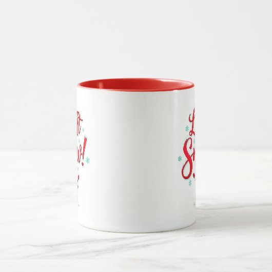 Let It Snow! Festive Coffee Mug Tasse (Zentrum)
