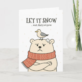Let It Snow… - Funny Polar Bear Christmas Card Karte