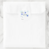 "Let it Snow"-Geschenketiketten Runder Aufkleber (Tasche)