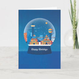 Let It Snow (Globe) Greeting Card Karte