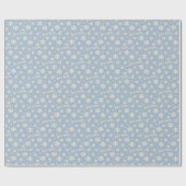 Let It Snow Holiday Wrapping Paper - Blue Geschenkpapier (Flach)