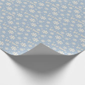 Let It Snow Holiday Wrapping Paper - Blue Geschenkpapier (Ecke)