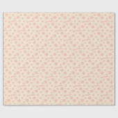 Let It Snow Holiday Wrapping Paper - Pink Geschenkpapier (Flach)