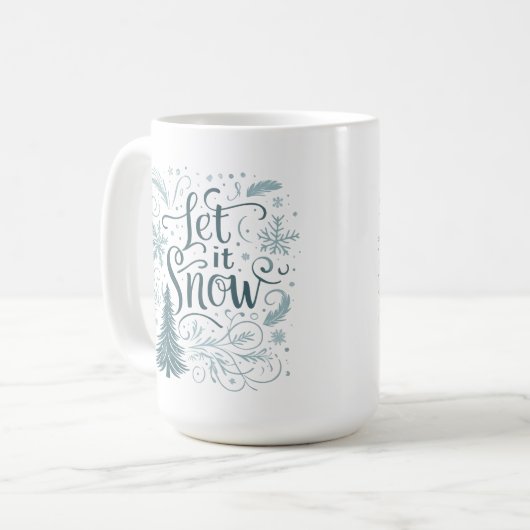 Let it snow kaffeetasse (Vorderseite Links)