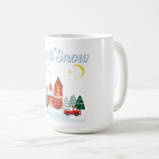 Let It Snow Kaffeetasse (VorderseiteRechts)