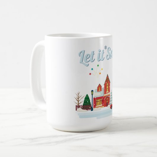 Let It Snow Kaffeetasse (Vorderseite Links)