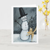 Let it snow! karte (Gelbe Blume)