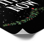 Let It Snow Le Now Christmas Adult Humor Funny Tee Poster (Ecke)