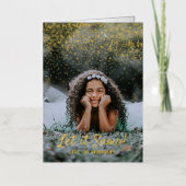 Let It Snow! Modern Photo Christmas Real (Vorderseite)