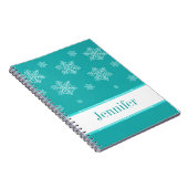 Let it Snow Notebook, Aqua Notizblock (Rechte Seite)