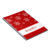 Let it Snow Notebook, rot Notizblock (Rechte Seite)