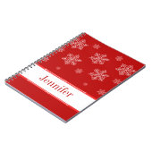Let it Snow Notebook, rot Notizblock (Linke Seite)