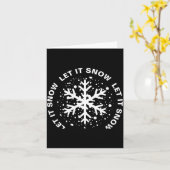 Let It Snow One Big Snowflake Karte (Gelbe Blume)