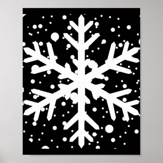 Let It Snow One Big Snowflake T Shirt Poster (Vorne)